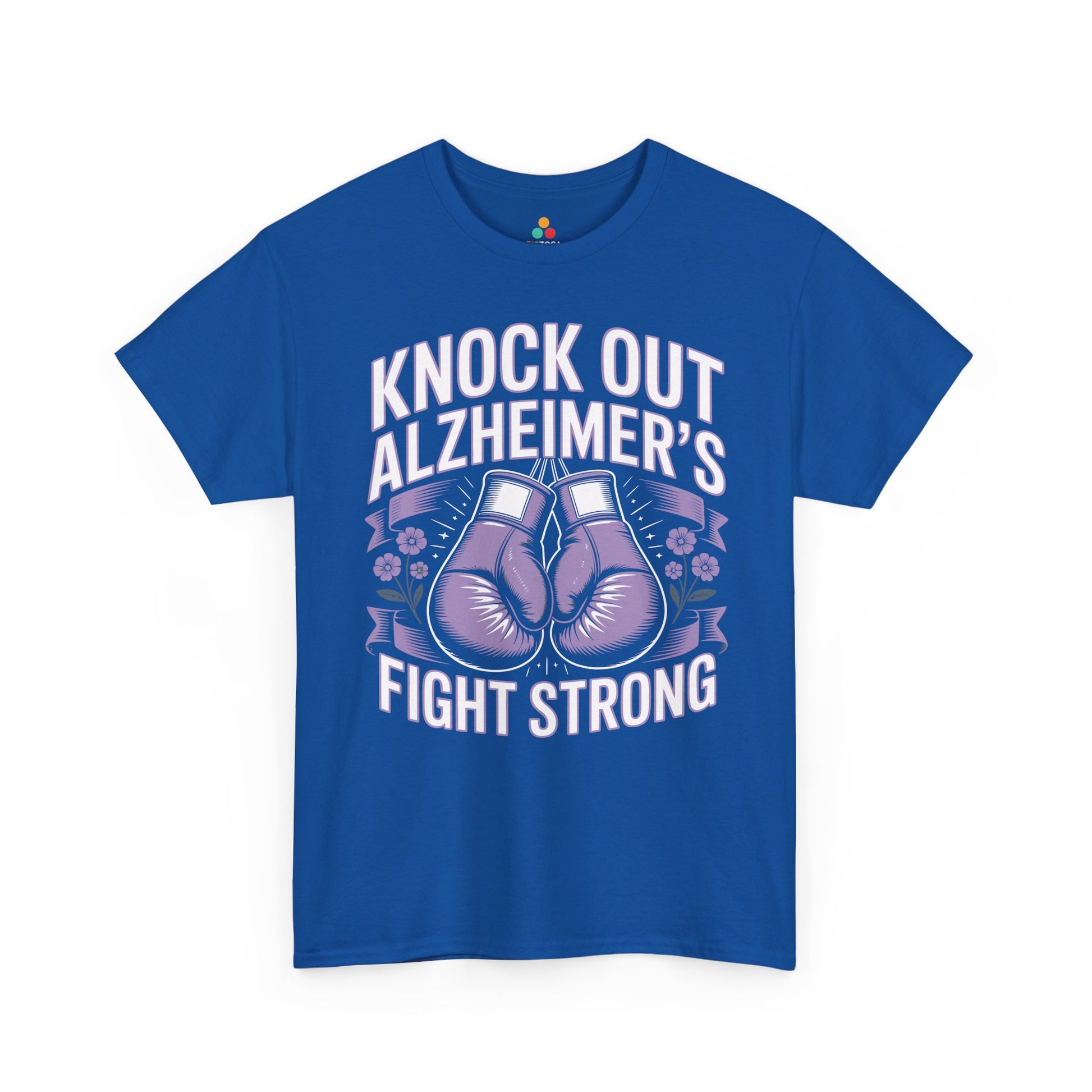 Knock Out Alzheimer’s Fight Strong Unisex T-shirt Awareness | TEEZOCA 