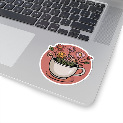 TEEZOCA cozy flower teacup cottagecore design