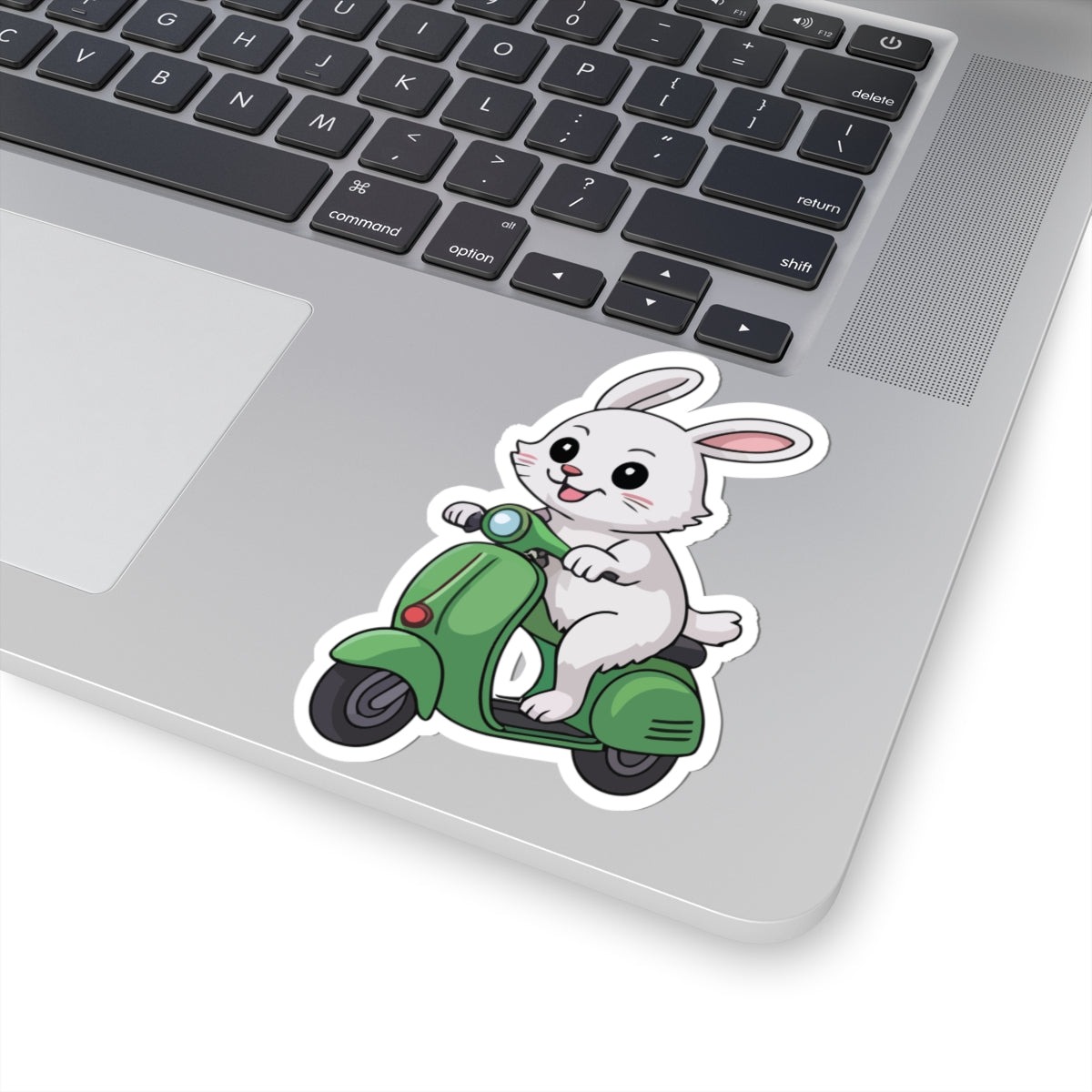 TEEZOCA bunny scooter sticker cute cartoon rabbit