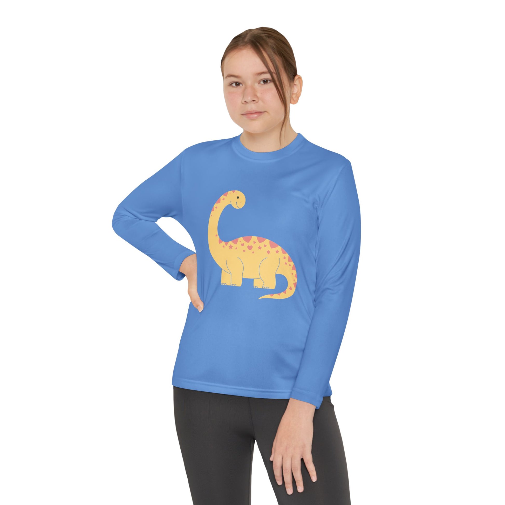 Cute Dinosaur Kids Long Sleeve T-Shirt TEEZOCA