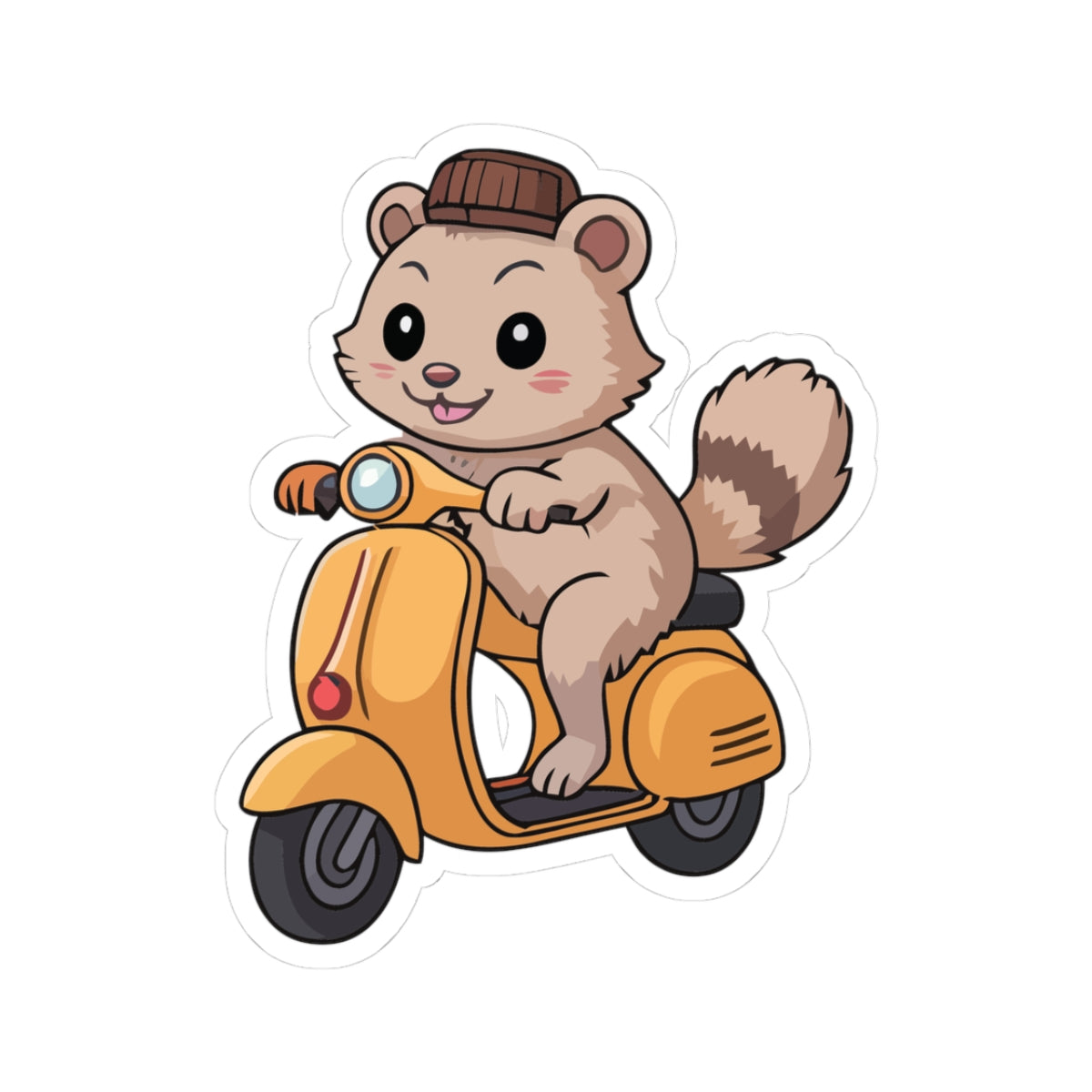 TEEZOCA bear scooter sticker cute bear cartoon