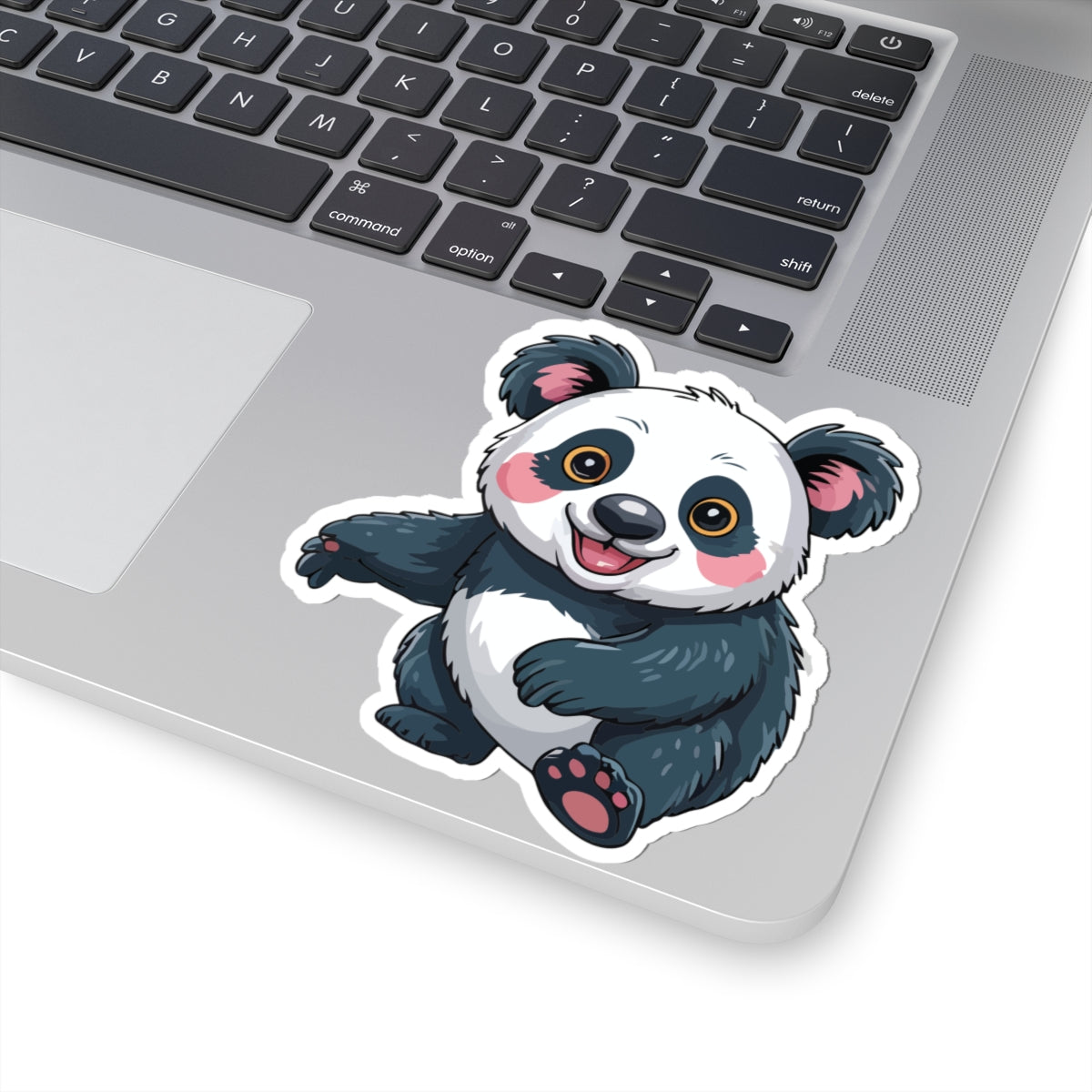 TEEZOCA cute panda sticker smiling cartoon bear