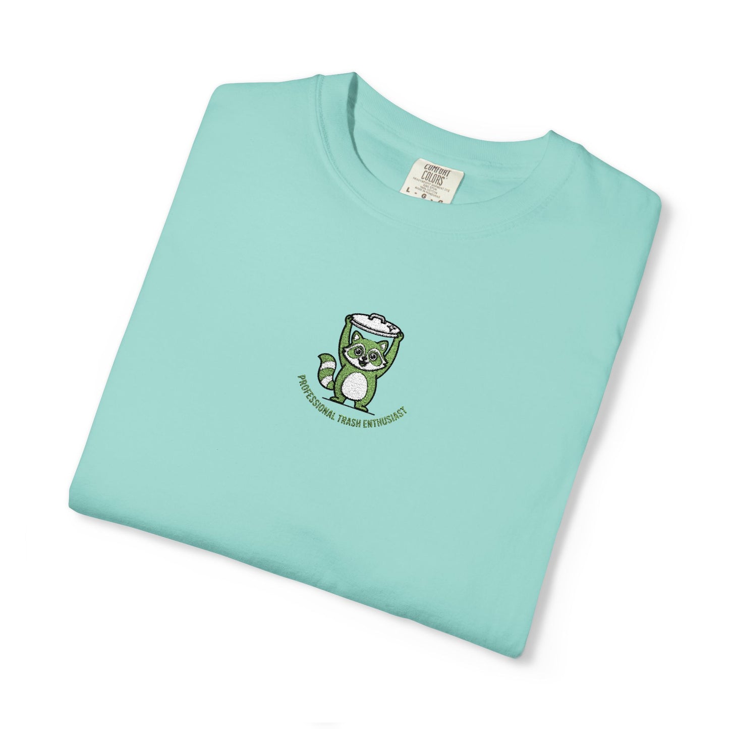 Comfort Colors® Professional Trash Enthusiast Raccoon Embroidered T-Shirt