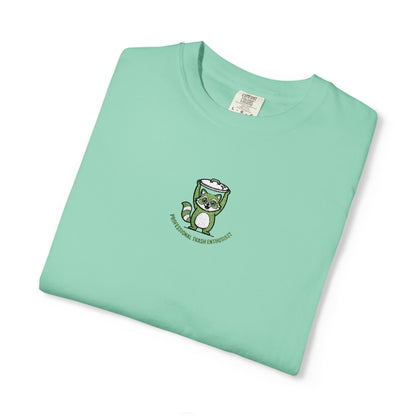 Comfort Colors® Professional Trash Enthusiast Raccoon Embroidered T-Shirt