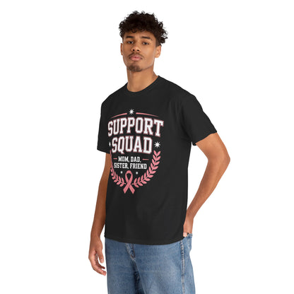 Support Squad Breast Cancer Awareness Unisex T-shirt | TEEZOCA 