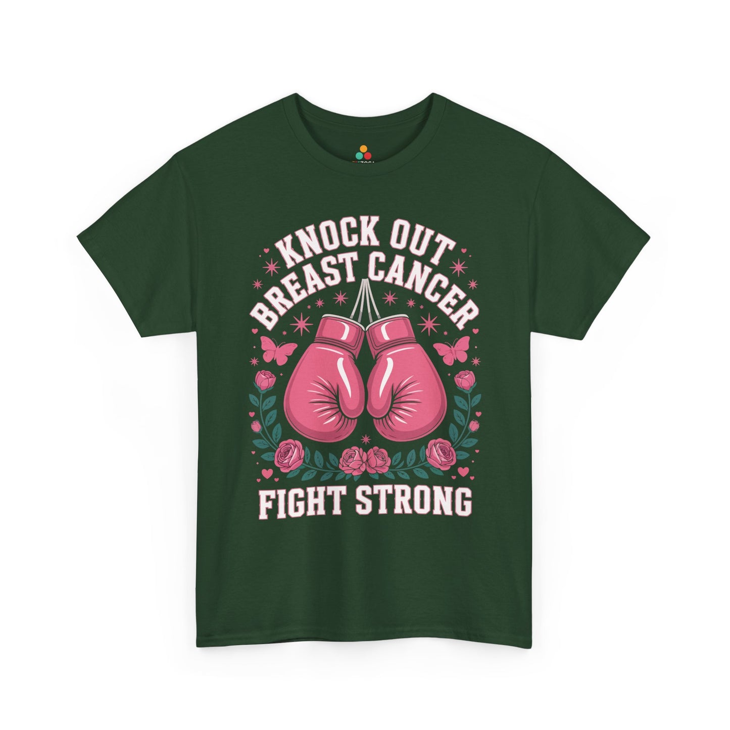 Knock Out Breast Cancer Awareness Fight Strong Unisex T-shirt | TEEZOCA 