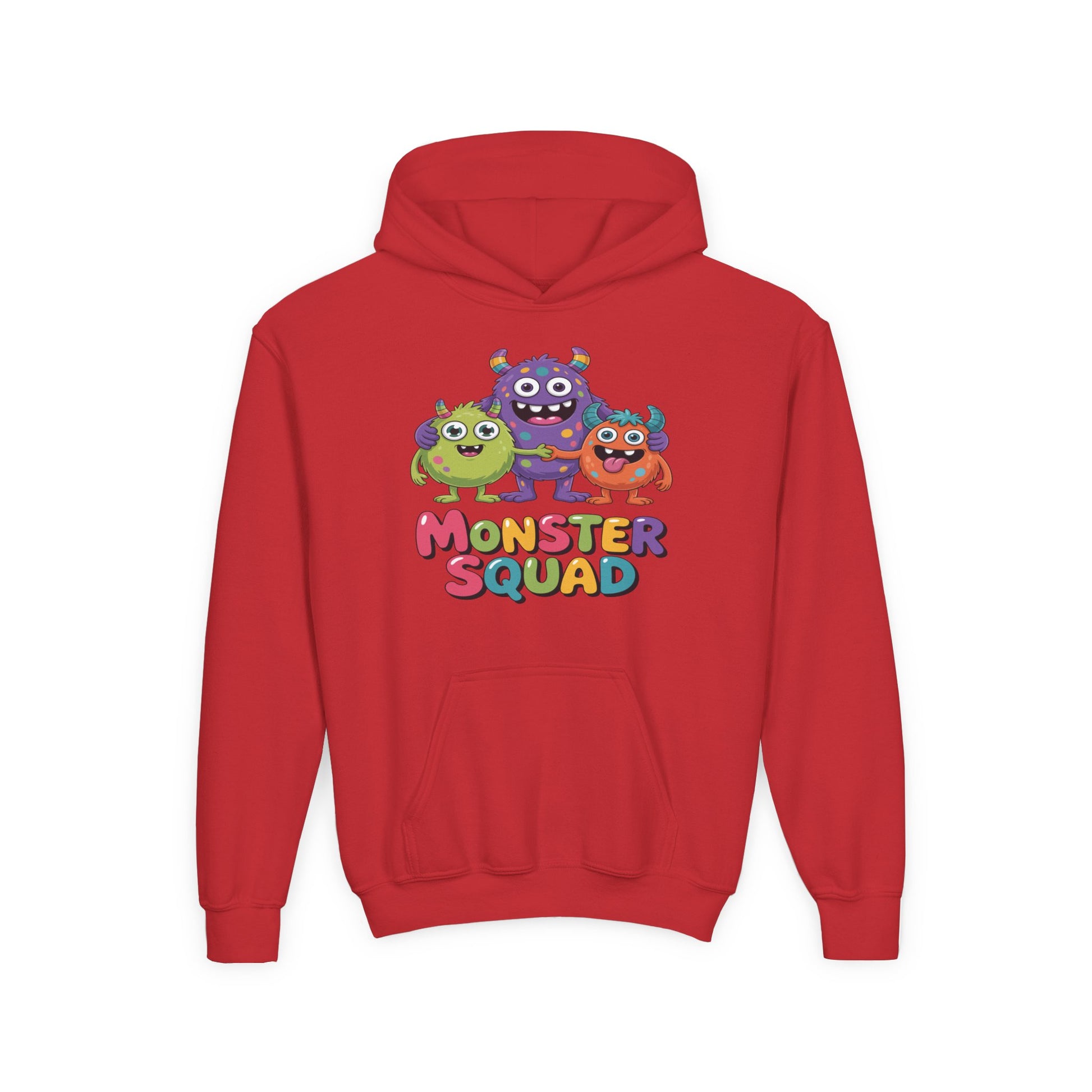 Youth Hoodie — Colorful "Monster Squad" Kids Pullover TEEZOCA