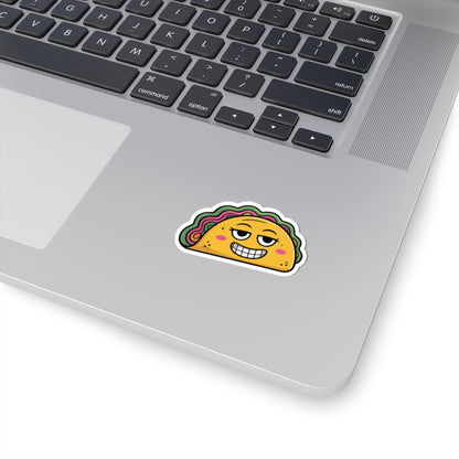 TEEZOCA funny taco sticker with confident smile