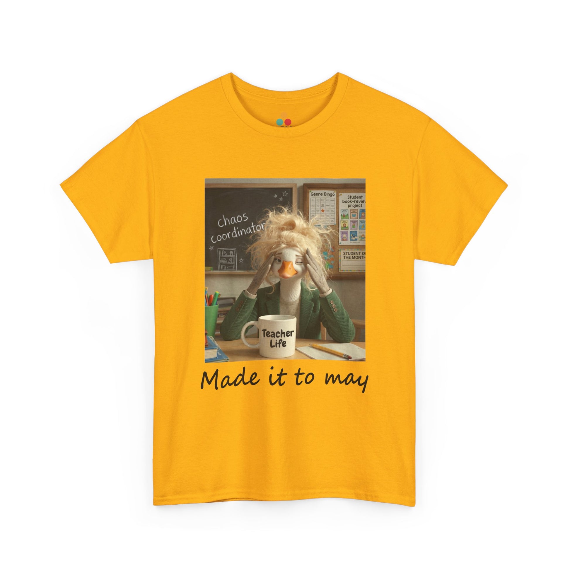 Funny Made It to May Teacher Goose Girls Meme Last Day of School Teacher Appreciation Gift T-Shirt | TEEZOCA 