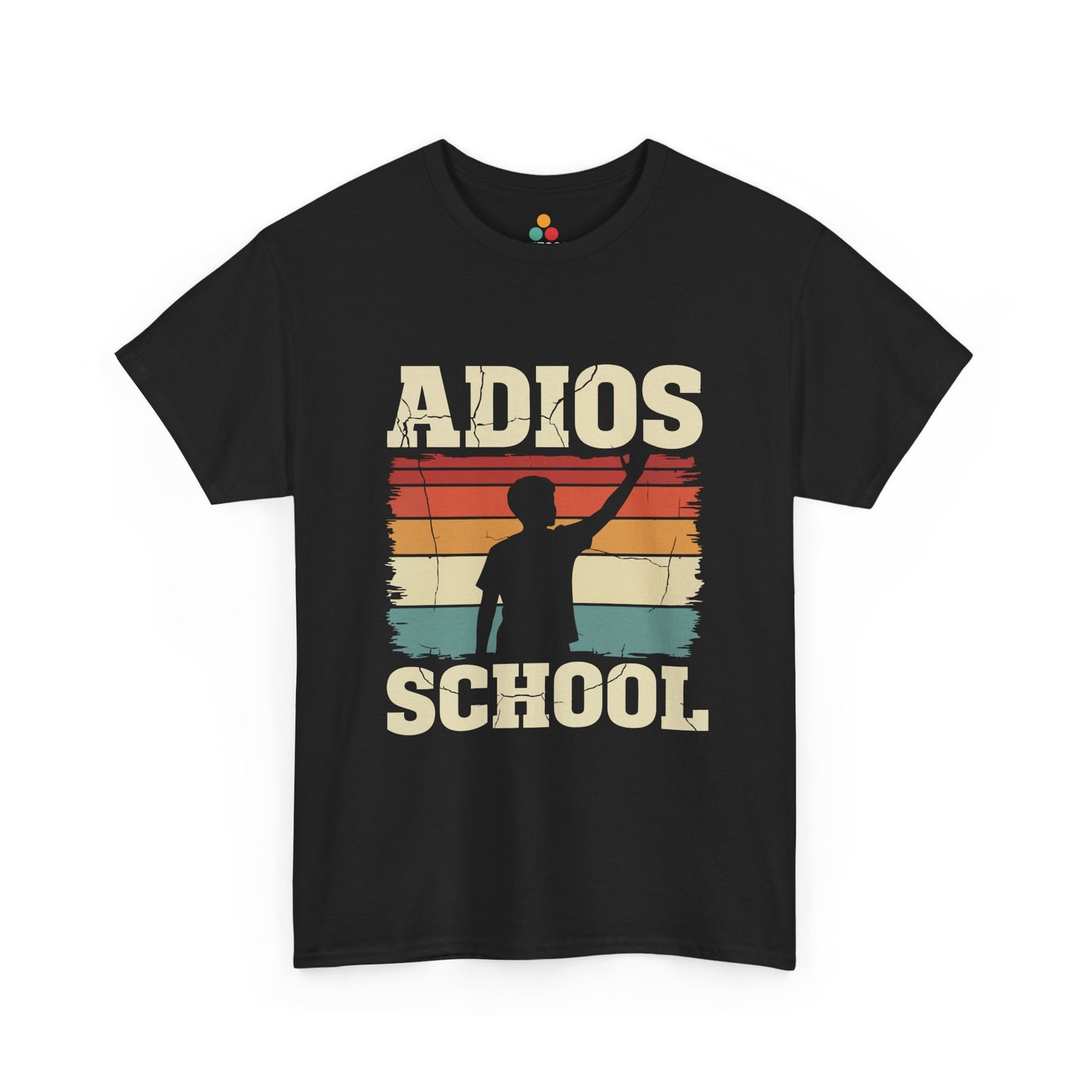 Adios School T-Shirt – Retro Sunset Graduation Gift Last Day of School Tee | TEEZOCA 