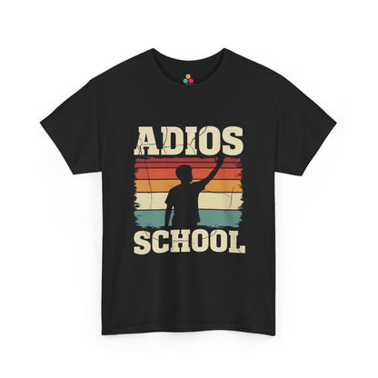 Adios School T-Shirt – Retro Sunset Graduation Gift Last Day of School Tee | TEEZOCA 
