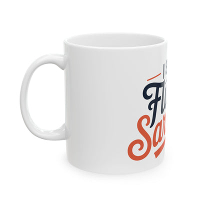 TEEZOCA sarcastic quote coffee mug for humor lovers