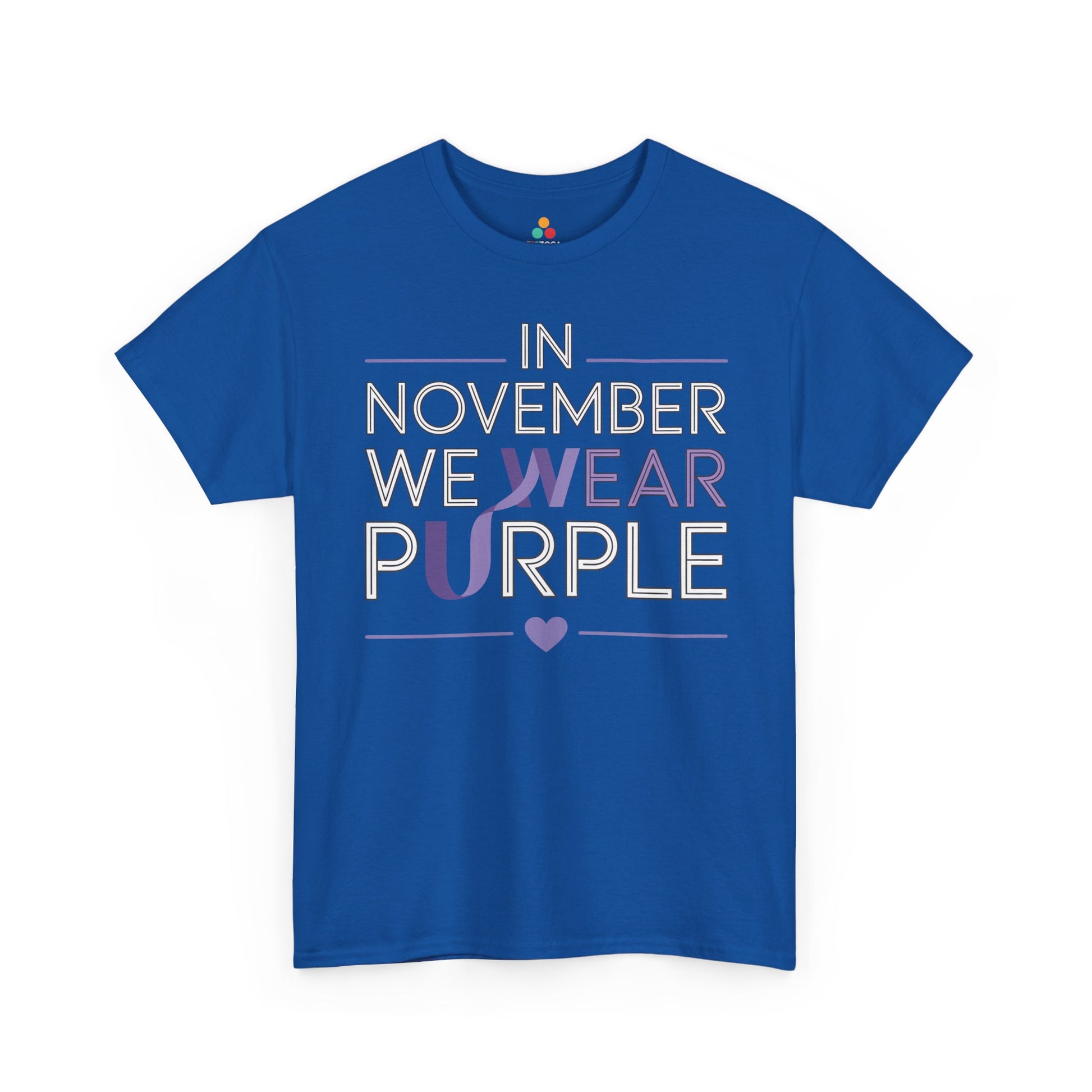 In November We Wear Purple Alzheimer Awareness Unisex T-shirt | TEEZOCA 