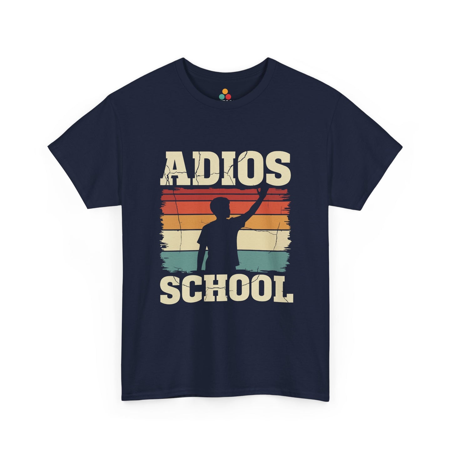 Adios School T-Shirt – Retro Sunset Graduation Gift Last Day of School Tee | TEEZOCA 