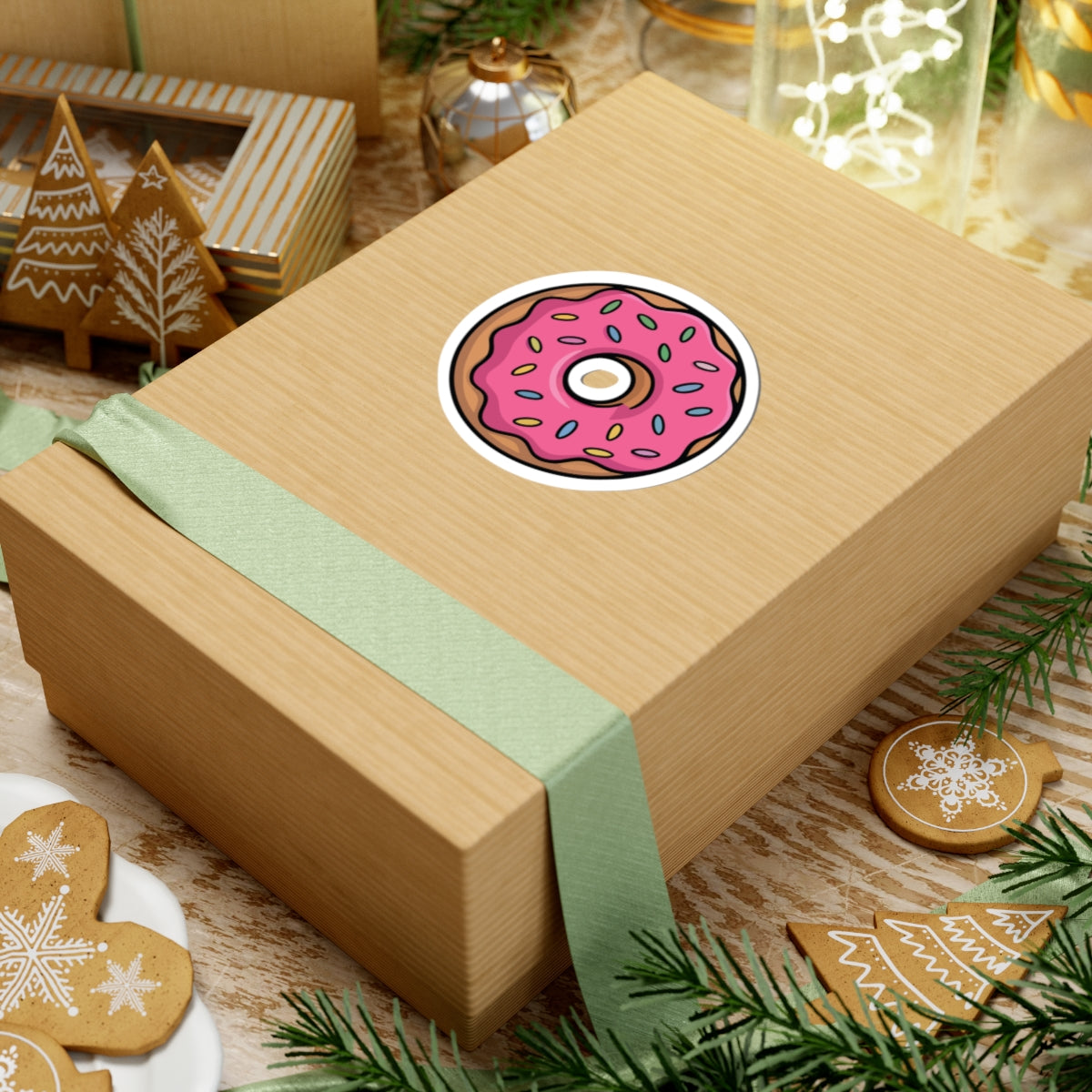 TEEZOCA cute frosted donut food sticker
