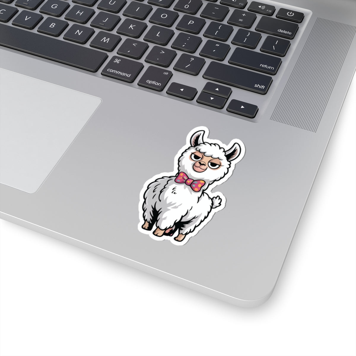 TEEZOCA funny llama with bow tie sticker