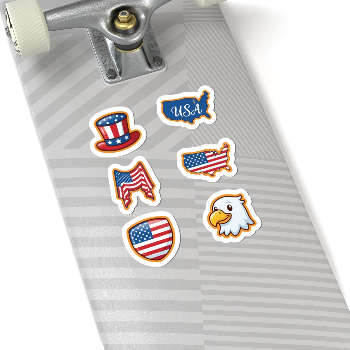 Patriotic USA Sticker Set – Cute 4th of July Aesthetic Sticker Pack | TEEZOCA 