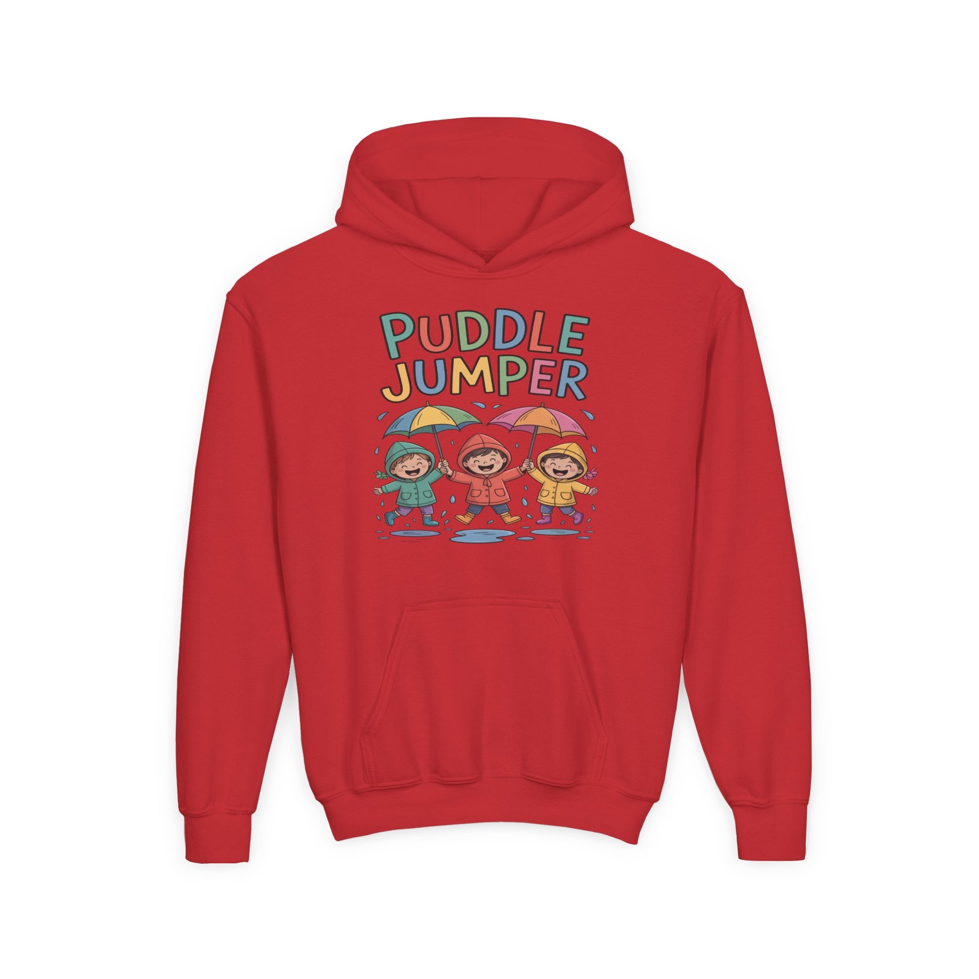 Puddle Jumper Kids Hoodie – Cute Rainy Day Children’s Pullover TEEZOCA