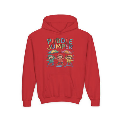 Puddle Jumper Kids Hoodie – Cute Rainy Day Children’s Pullover TEEZOCA