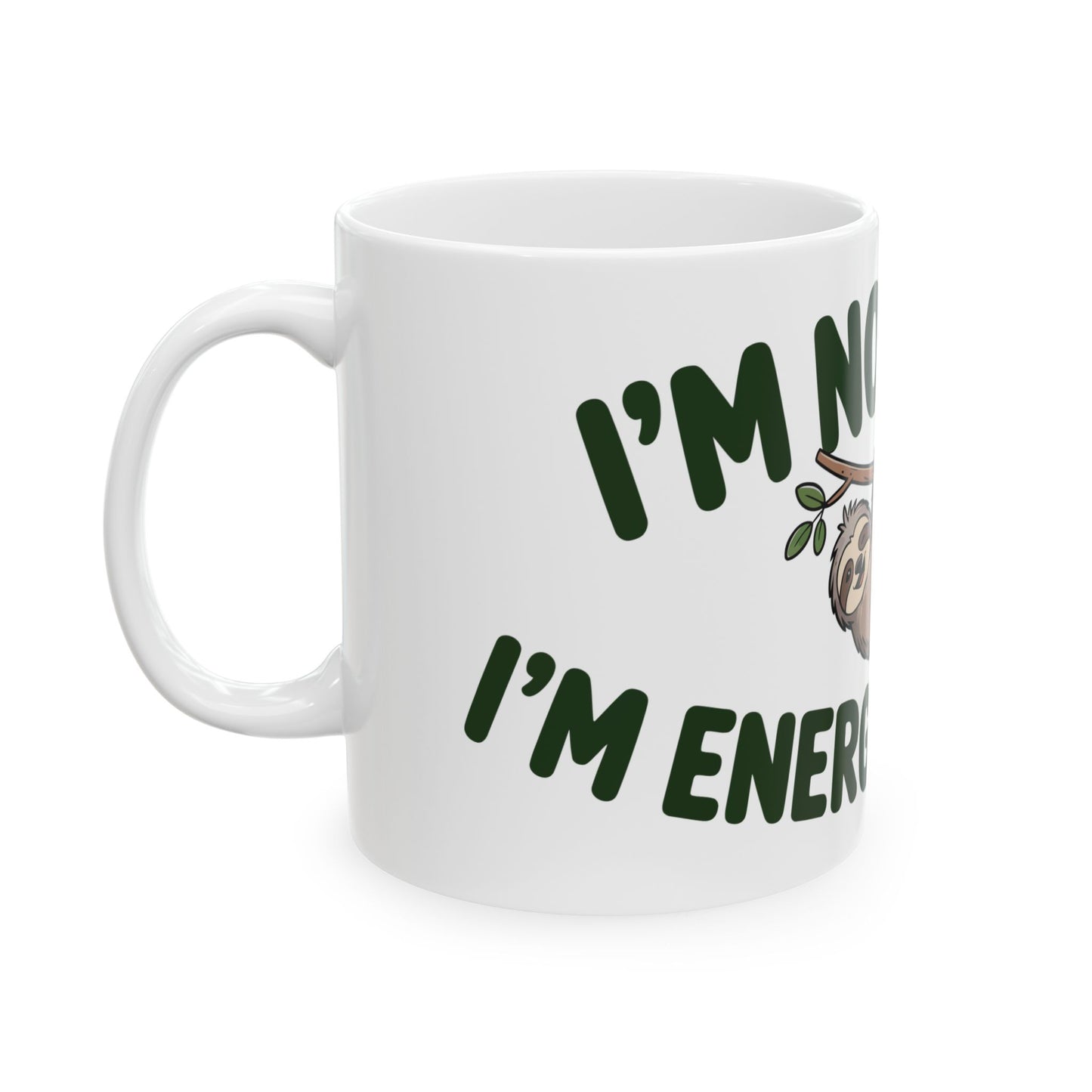 TEEZOCA funny sloth energy efficient coffee mug
