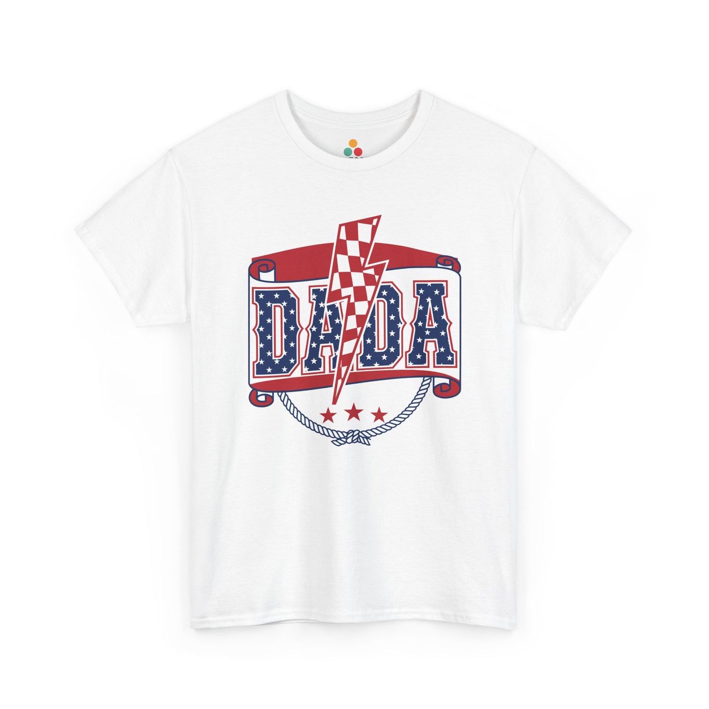 Patriotic DADA Banner T-Shirt – 4th of July Dad Gift American Flag Tee | TEEZOCA 