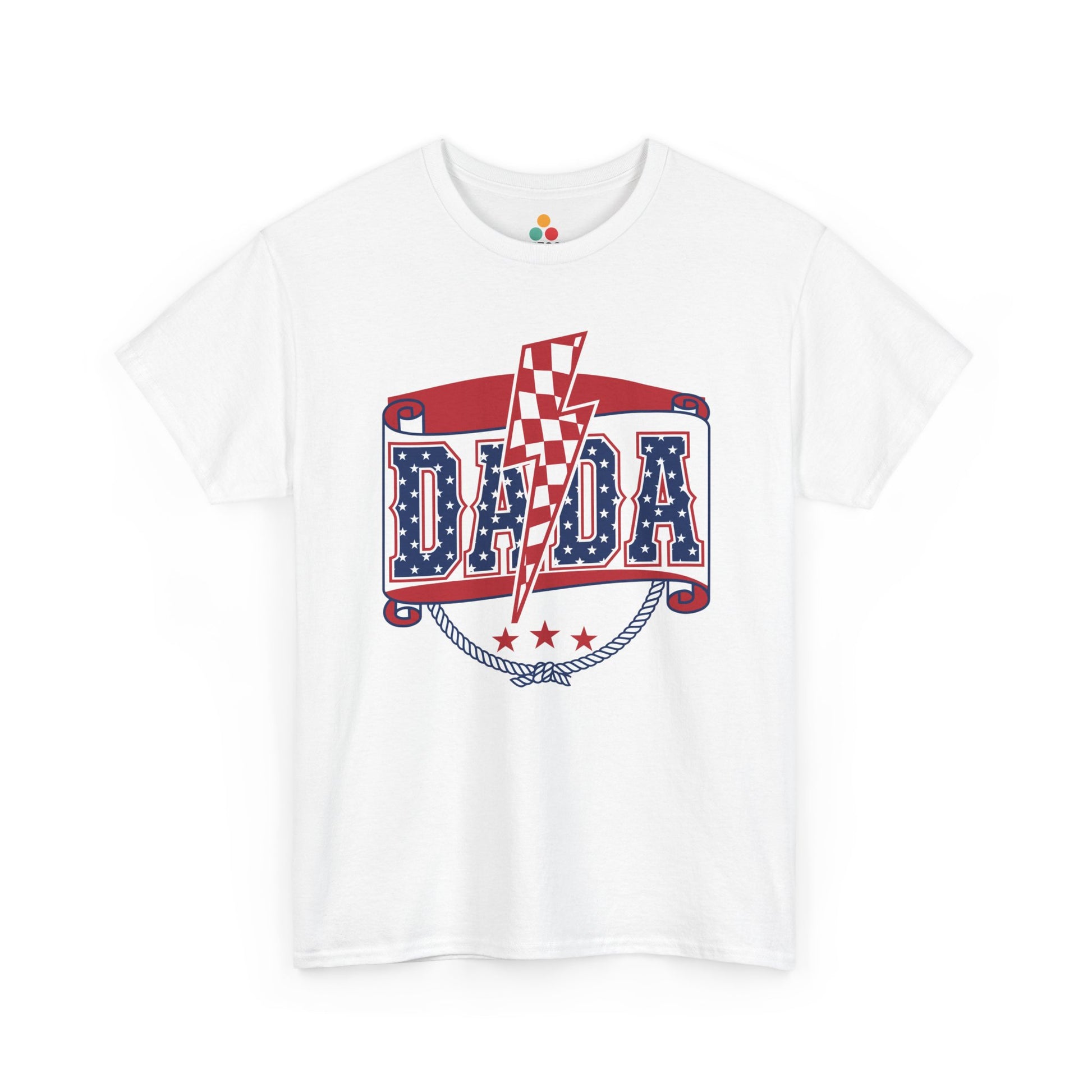 Patriotic DADA Banner T-Shirt – 4th of July Dad Gift American Flag Tee | TEEZOCA 