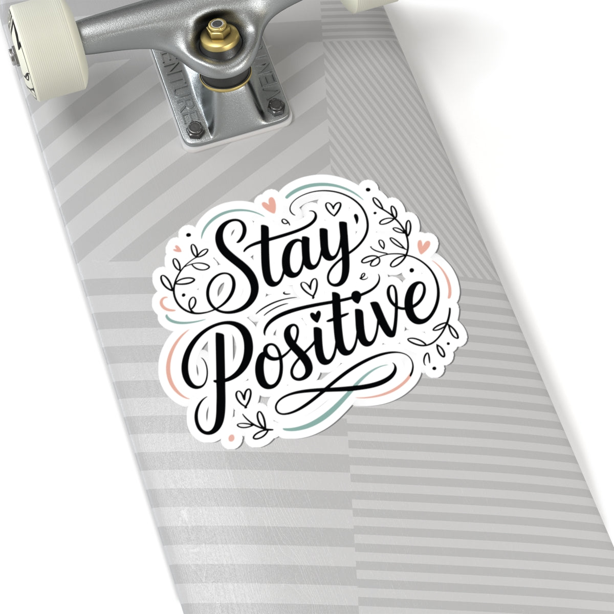 TEEZOCA stay positive inspirational quote sticker decorative lettering