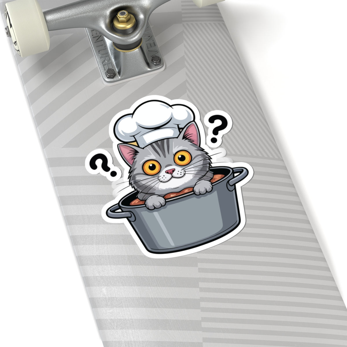TEEZOCA funny chef cat cartoon sticker