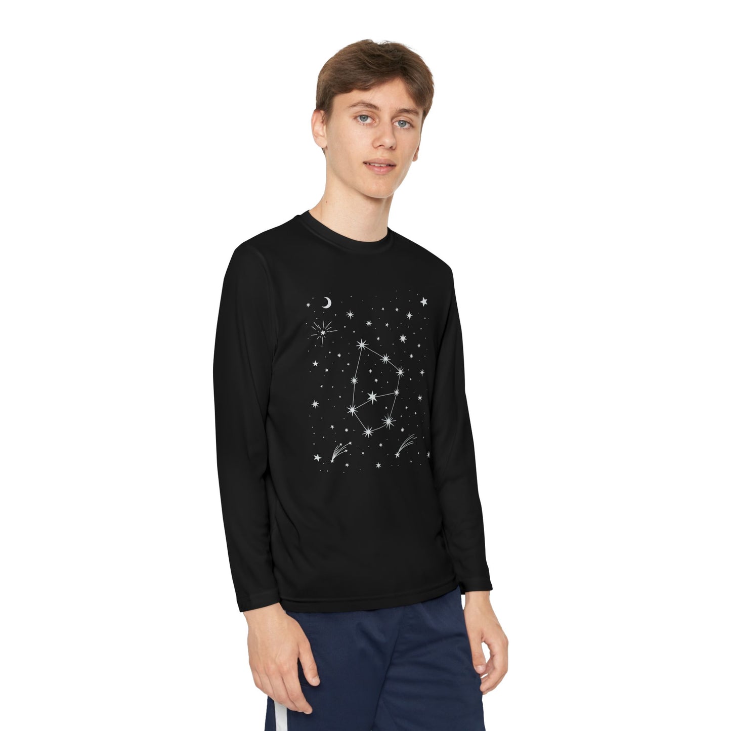Youth Long Sleeve Tee — Star Constellation Graphic TEEZOCA