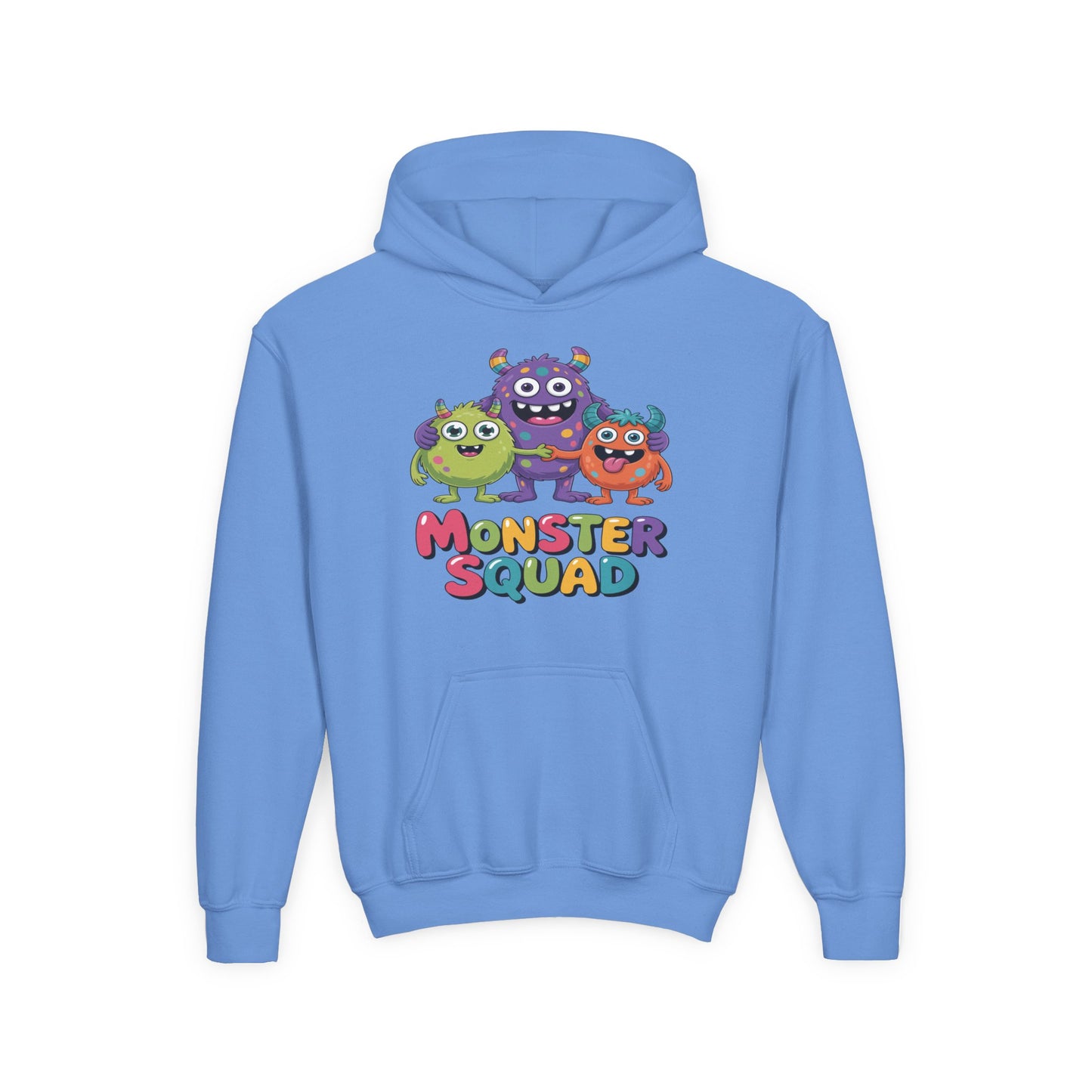 Youth Hoodie — Colorful "Monster Squad" Kids Pullover TEEZOCA