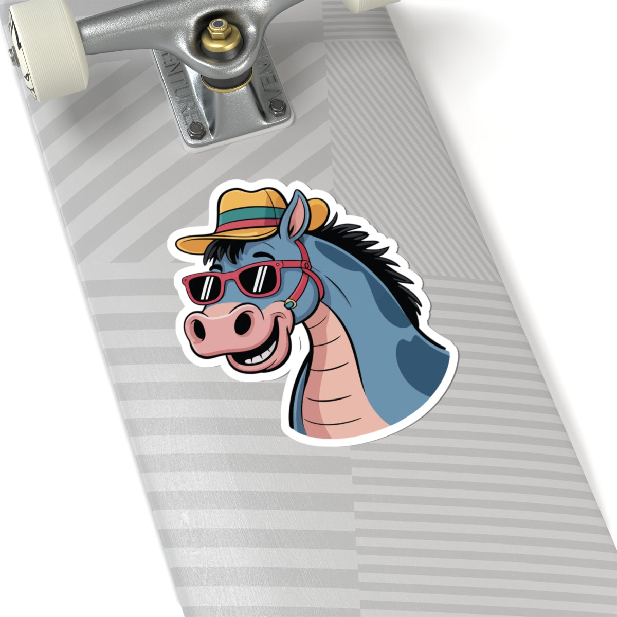 TEEZOCA cool horse sticker sunglasses cartoon