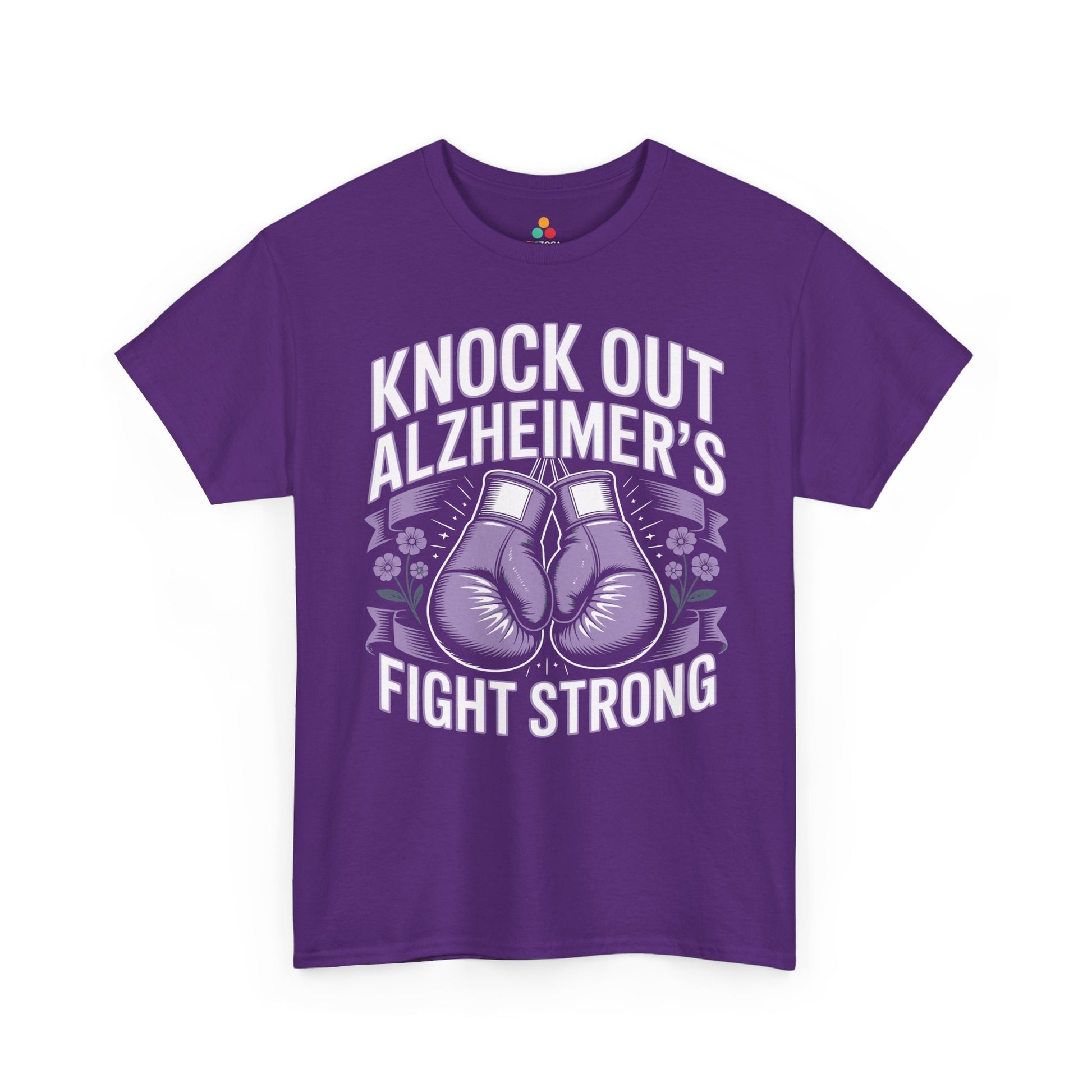 Knock Out Alzheimer’s Fight Strong Unisex T-shirt Awareness | TEEZOCA 