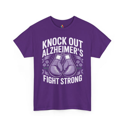 Knock Out Alzheimer’s Fight Strong Unisex T-shirt Awareness | TEEZOCA 