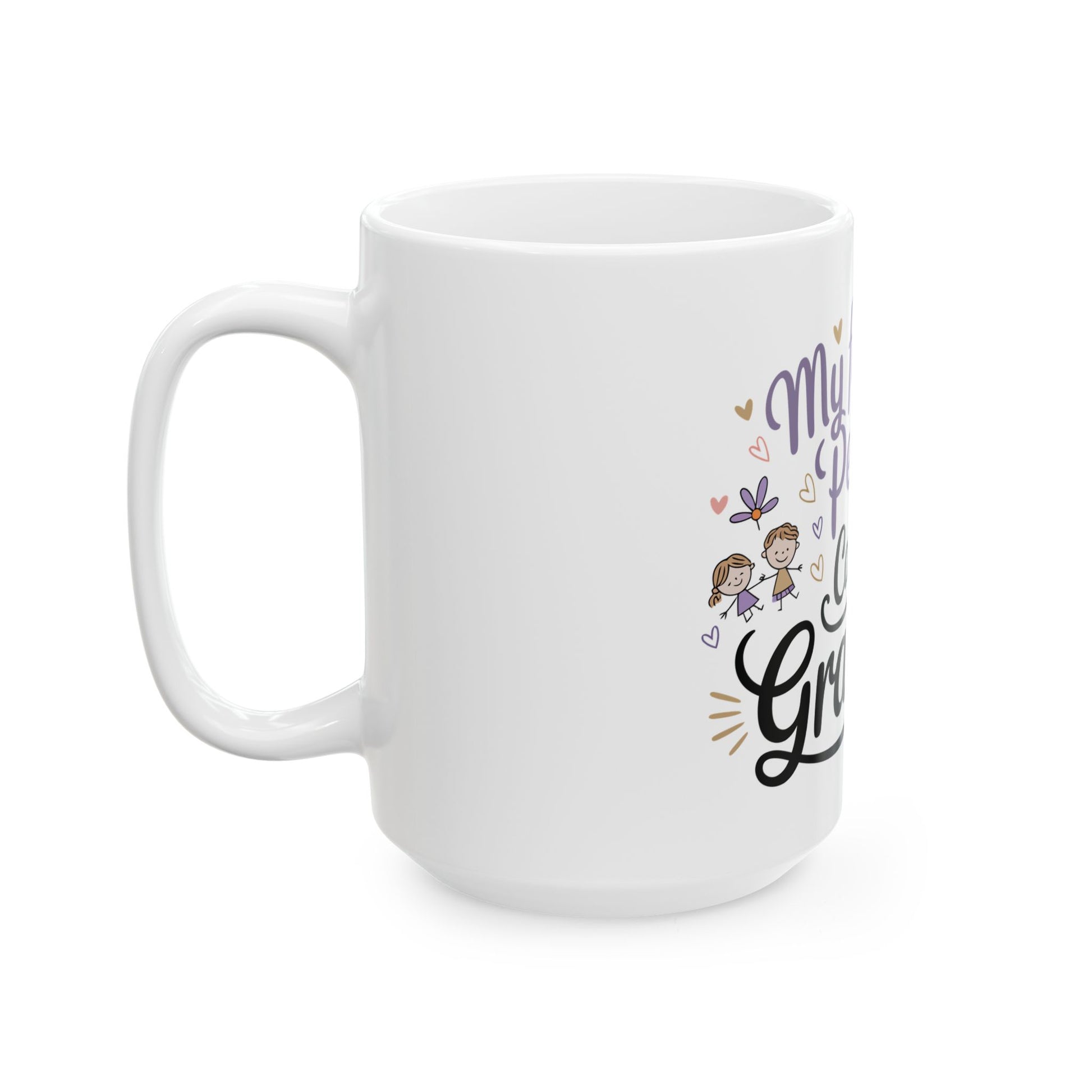 TEEZOCA statement mug with My Favorite People Call Me Grandma family-themed design