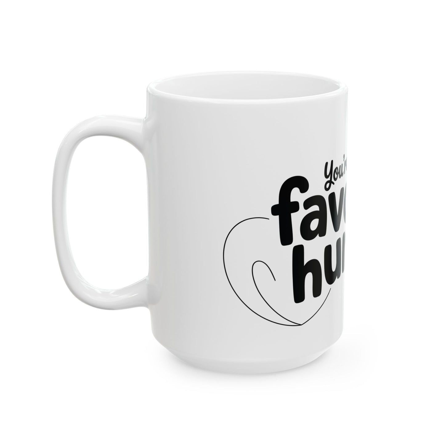 TEEZOCA cute love message ceramic mug