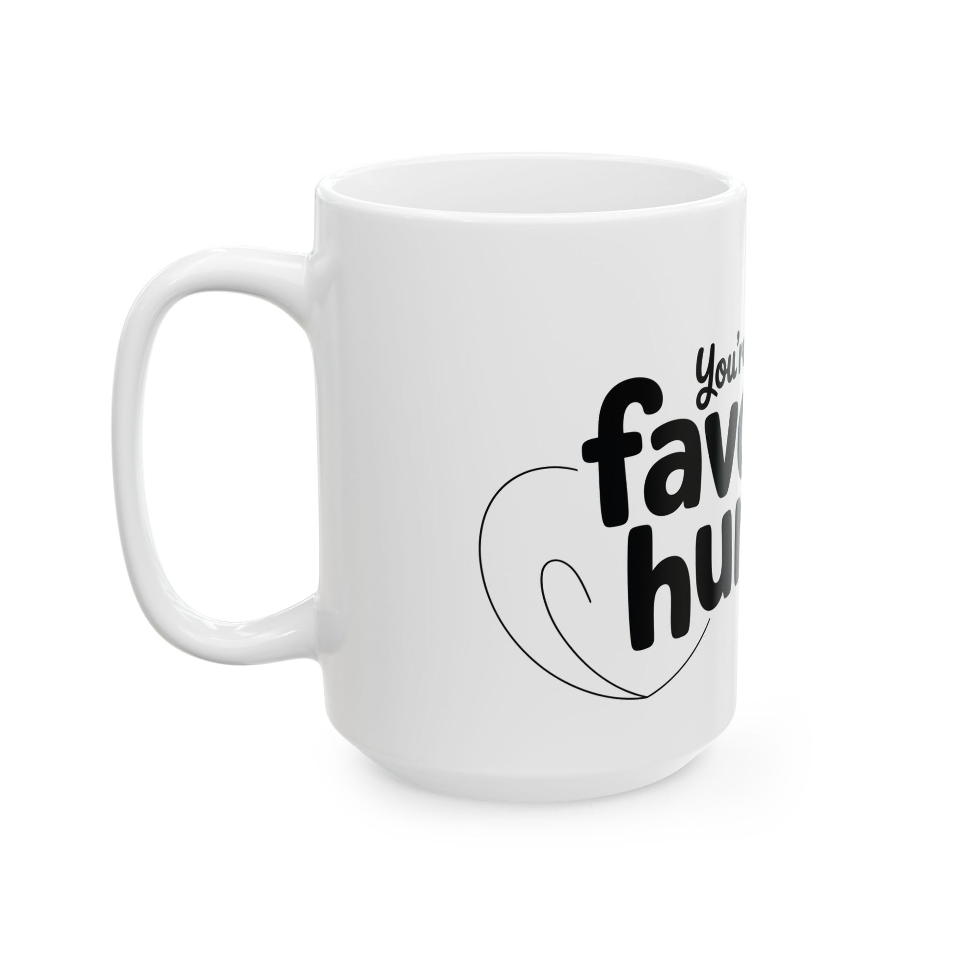 TEEZOCA cute love message ceramic mug