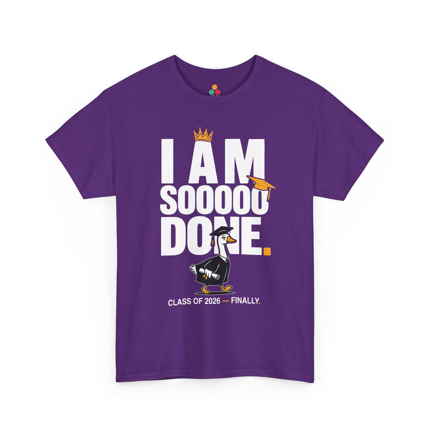 Funny Silly Goose Graduation T-Shirt I Am So Done Class of 2026 Shirt Gift Graduate | TEEZOCA 