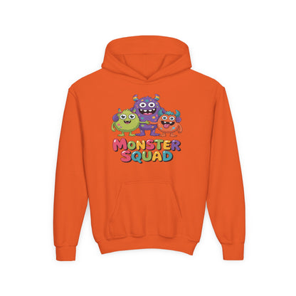 Youth Hoodie — Colorful "Monster Squad" Kids Pullover TEEZOCA
