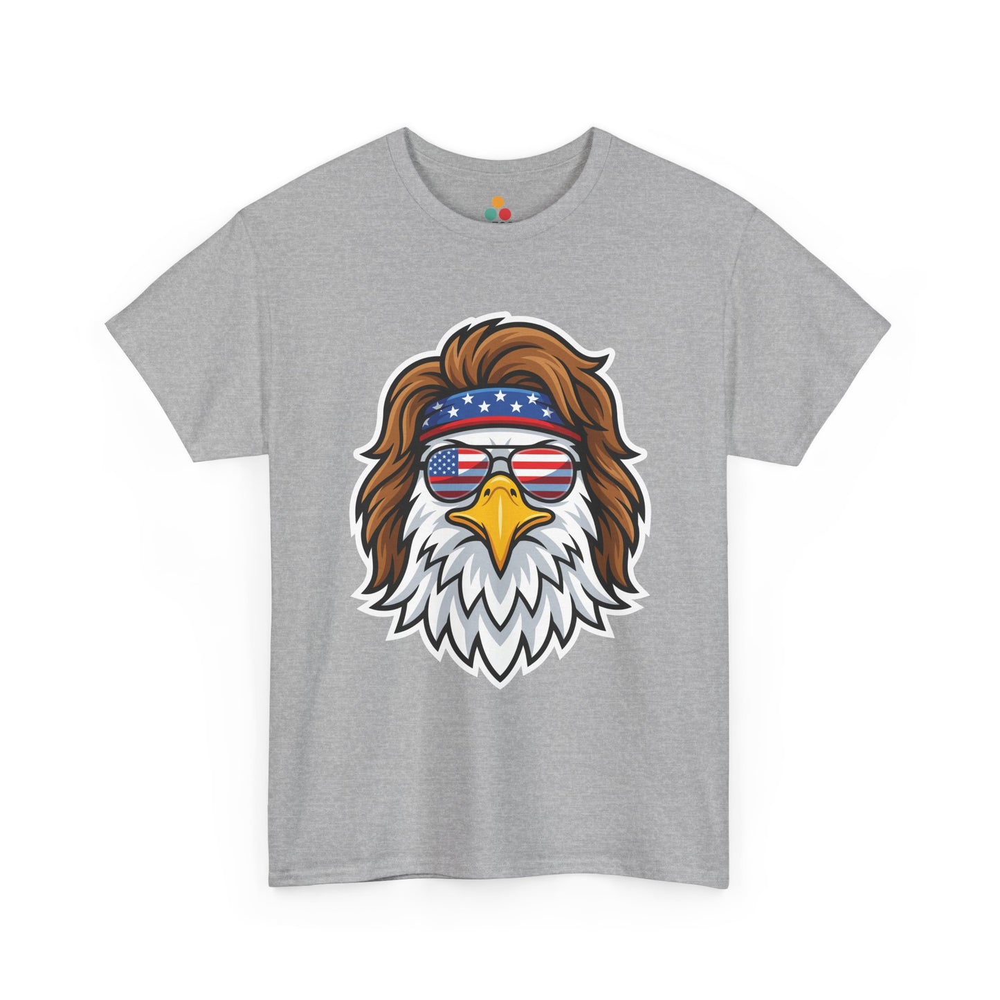 Patriotic Bald Eagle Mullet USA Flag Sunglasses T-Shirt – 4th of July 250th Anniversary Gift | TEEZOCA 