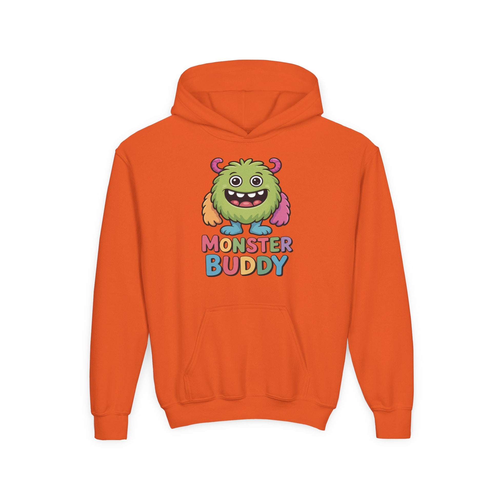 Youth 'Monster Buddy' Hoodie — Cute Colorful Kids Monster Pullover TEEZOCA