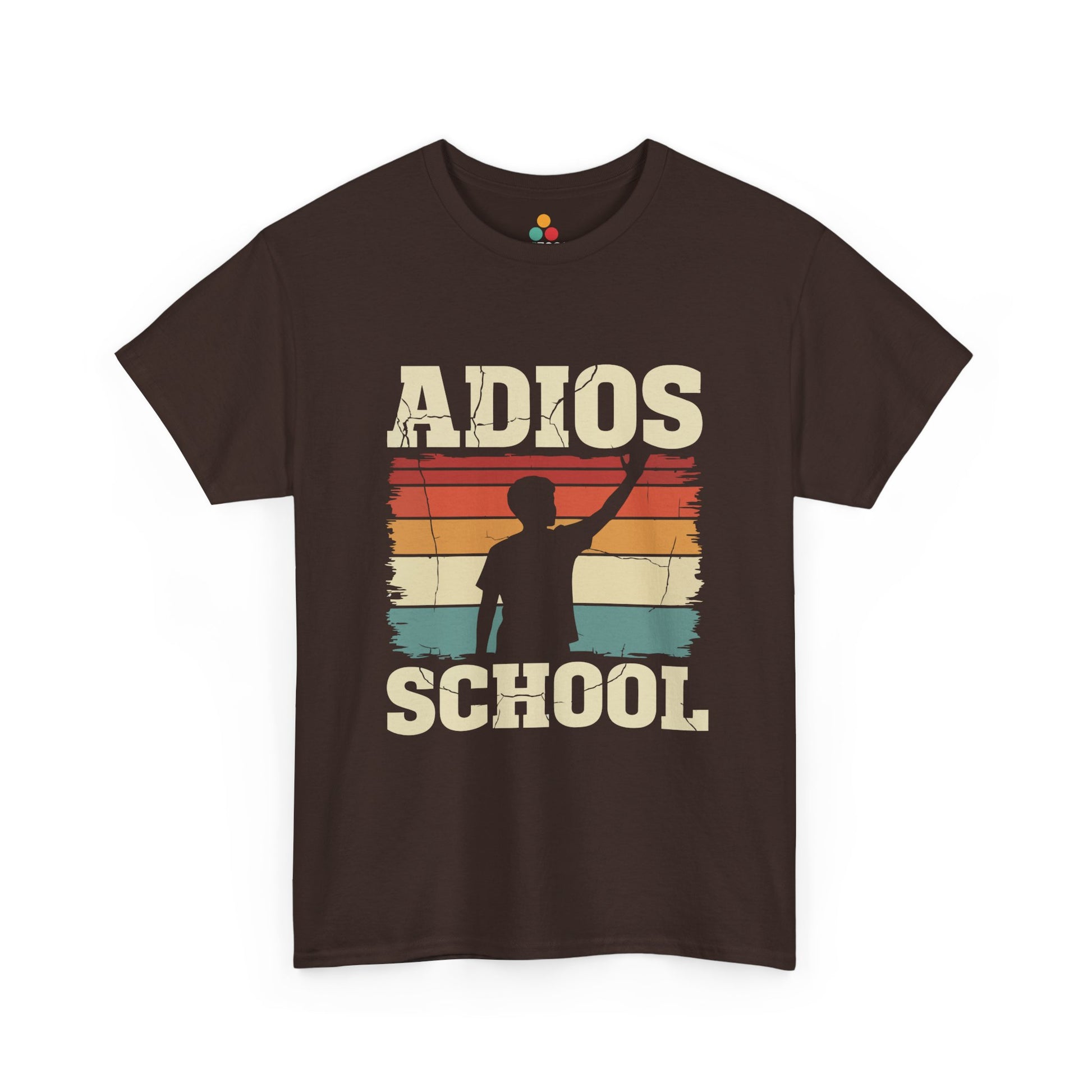 Adios School T-Shirt – Retro Sunset Graduation Gift Last Day of School Tee | TEEZOCA 