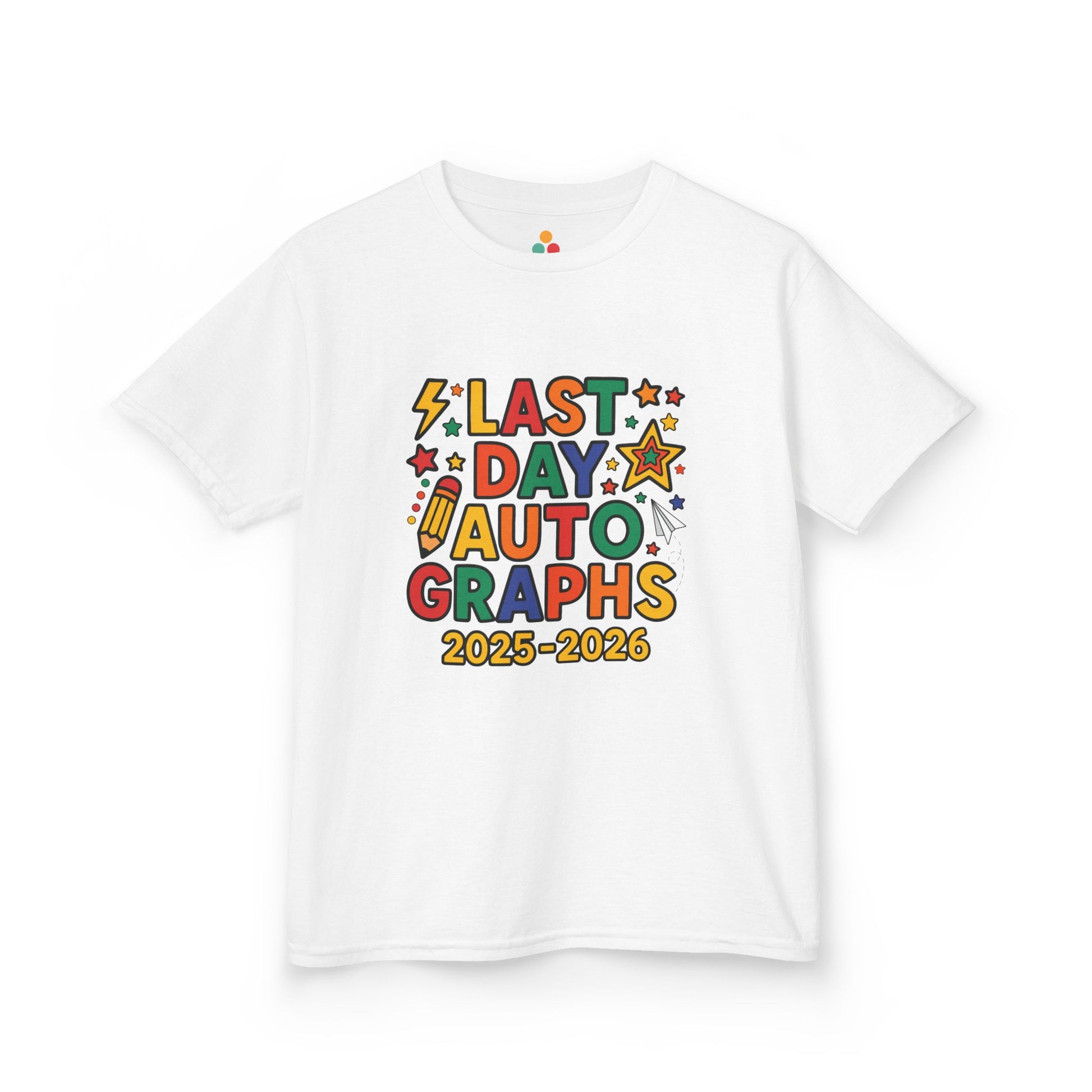 Kids Last Day of School Autograph T-Shirt 2025–2026 – Signing Shirt End of Year | TEEZOCA 