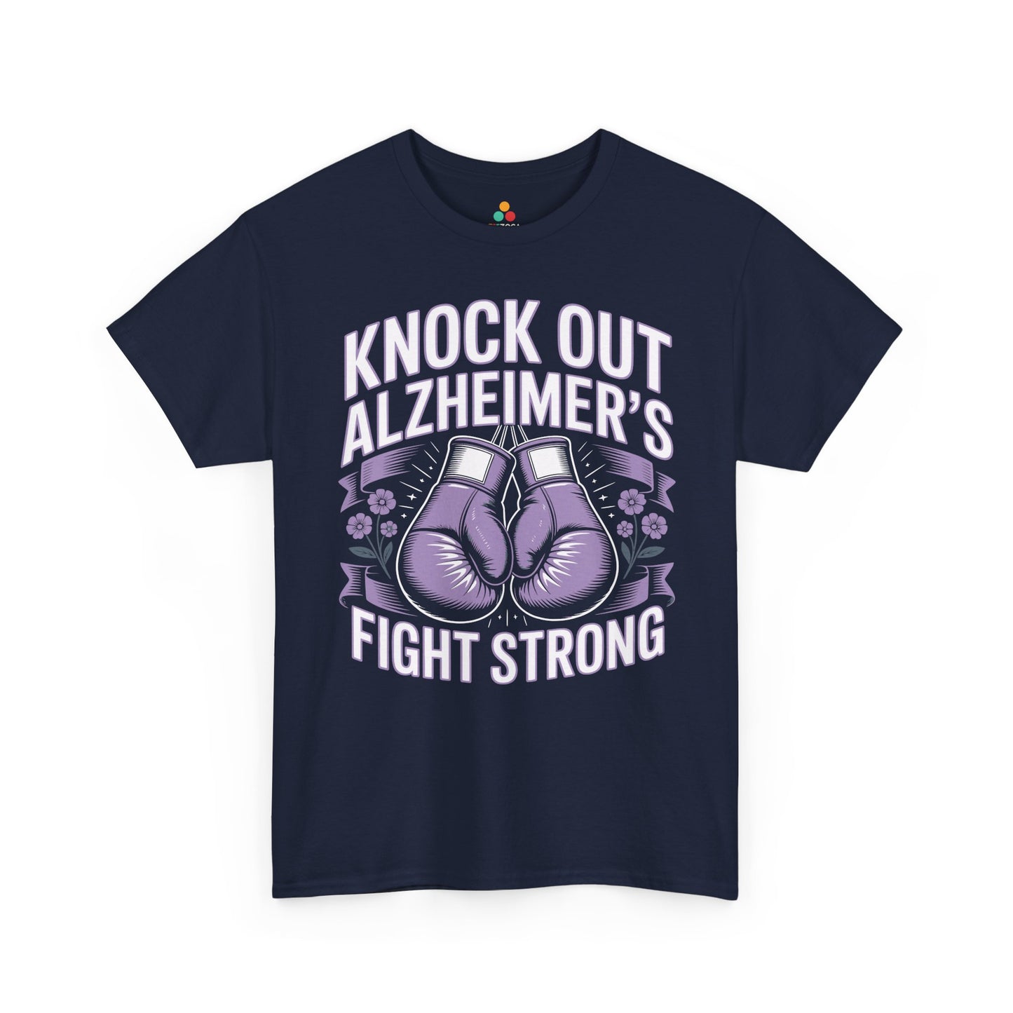 Knock Out Alzheimer’s Fight Strong Unisex T-shirt Awareness | TEEZOCA 