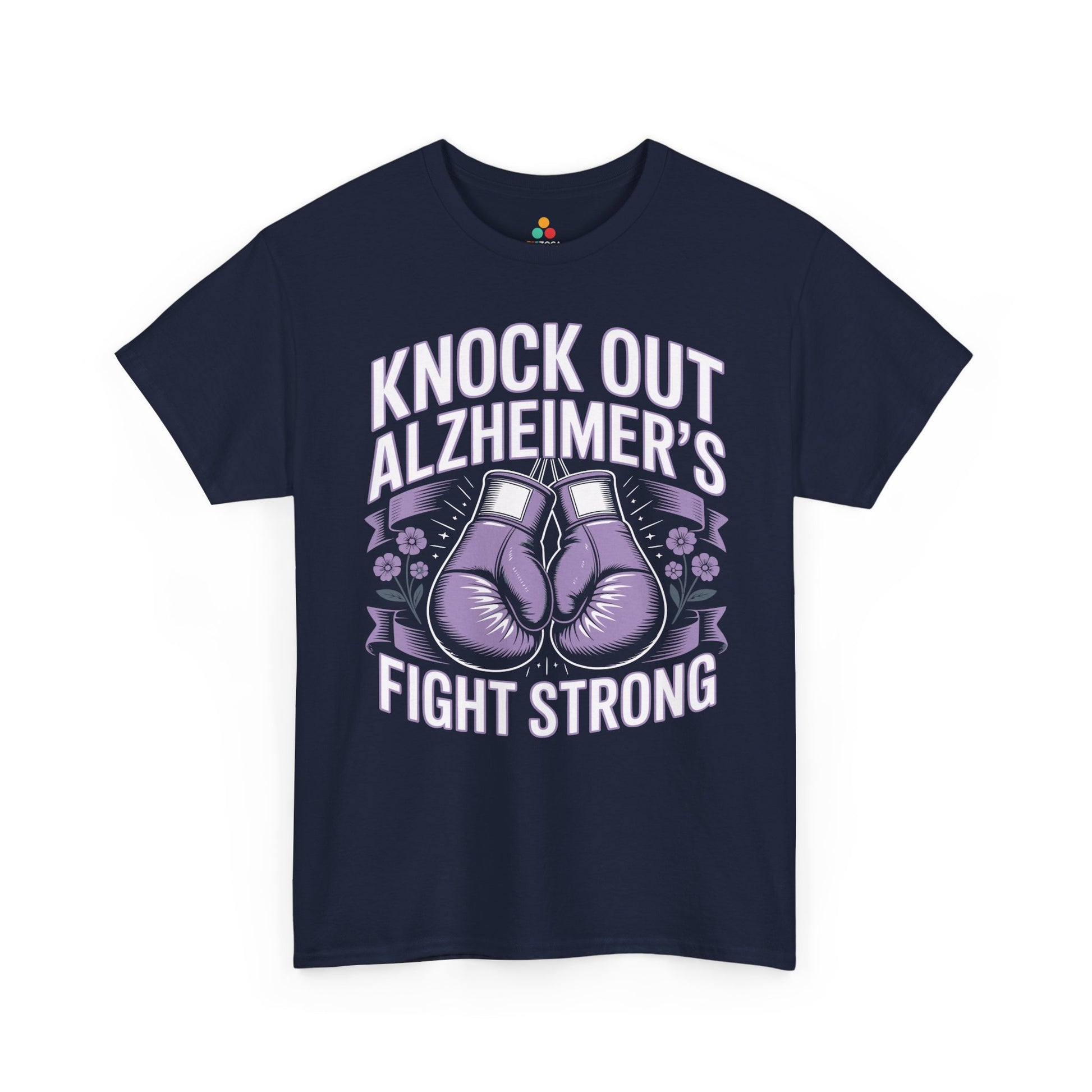 Knock Out Alzheimer’s Fight Strong Unisex T-shirt Awareness | TEEZOCA 
