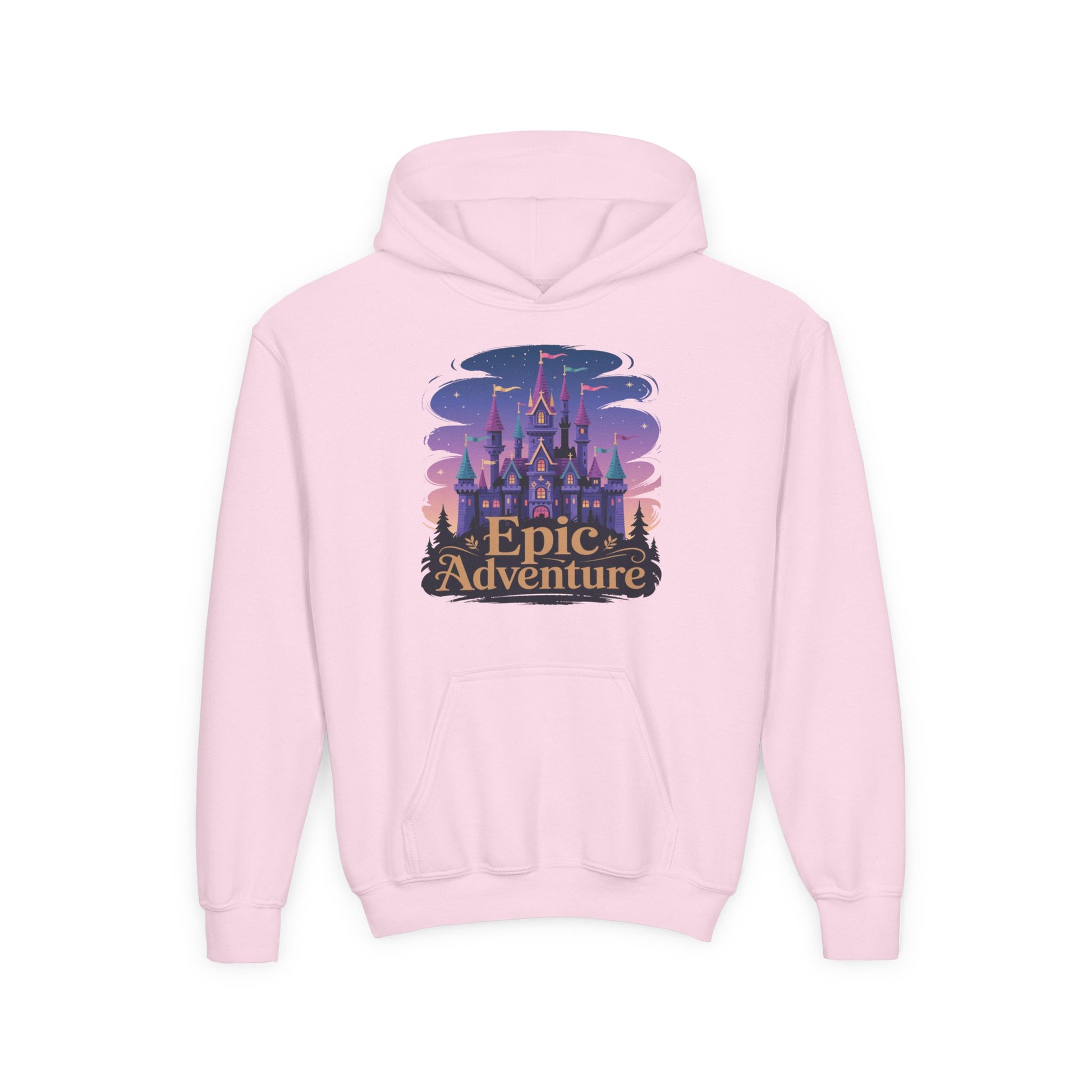Children’s hoodie featuring magical castle storybook design TEEZOCA