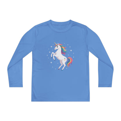 Youth Long Sleeve Tee — Rainbow Unicorn Graphic TEEZOCA