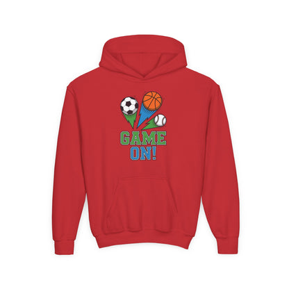 Game On Kids Hoodie – Fun Sports Ball Design | TEEZOCA 