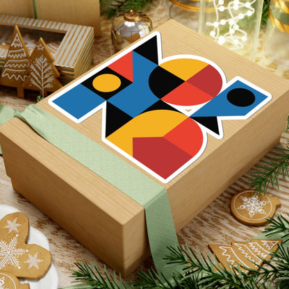 TEEZOCA abstract geometry sticker colorful minimalist pattern