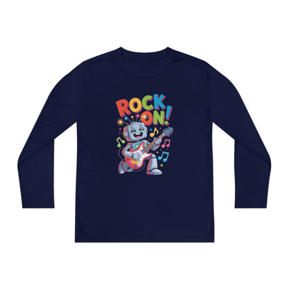 Rock On Robot Kids Long Sleeve T-Shirt TEEZOCA