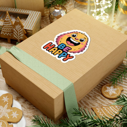 TEEZOCA cute monster smile sticker cheerful typography design